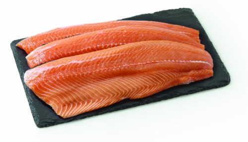 Farm-Raised Fresh Atlantic Salmon Whole Fillet – Fresh From the Service ...