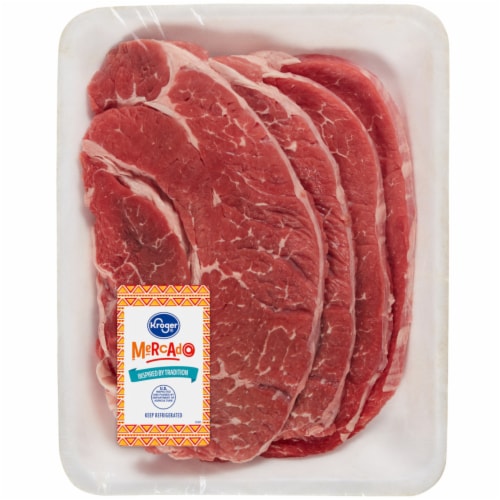 Kroger® Mercado Thin Sliced Beef Chuck Steak Perspective: front