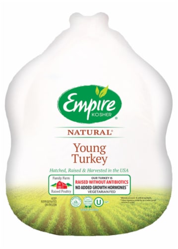 Empire Kosher Young Frozen Turkey (16-20 lb) Perspective: front