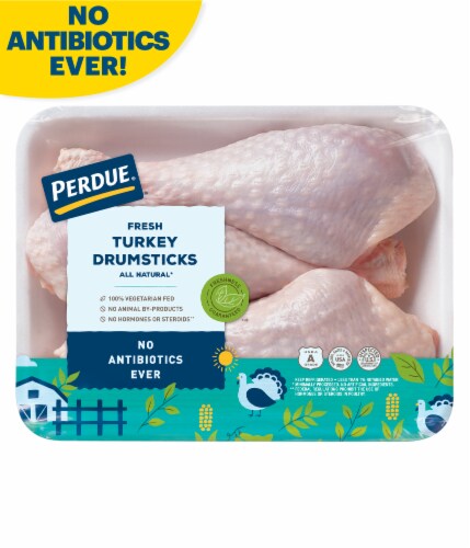PERDUE® Fresh Turkey Drumsticks Perspective: front
