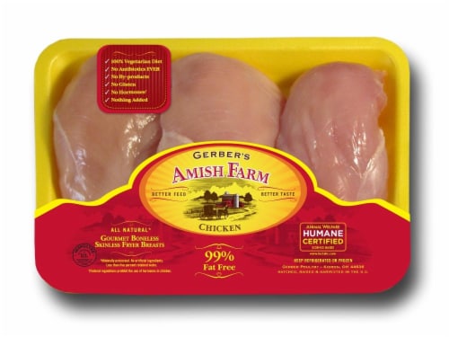 Gerber's Amish Farm Fresh Chicken Breast Perspective: front