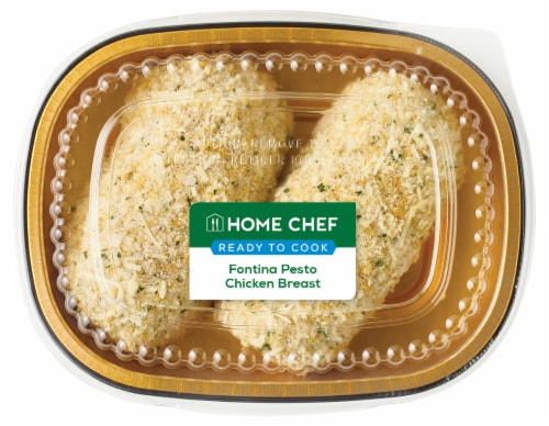 Home Chef Fontina Pesto Chicken Breast Perspective: front
