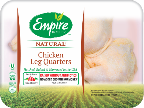 Empire Kosher™ Natural Chicken Leg Quarters Perspective: front