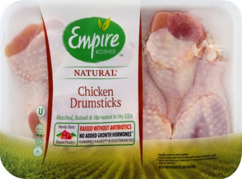 Empire Kosher Natural Chicken Drumsticks Perspective: front
