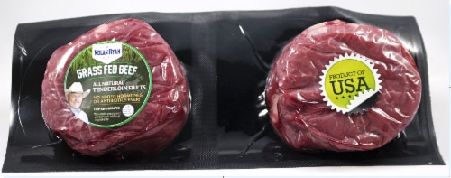Nolan Ryan Grass Fed Beef All Natural Texas Tenderloin Fillets Perspective: front