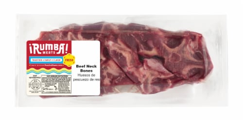 Rumba Meats® Beef Neck Bones (Huesos de Pescuezo de Res) Perspective: front