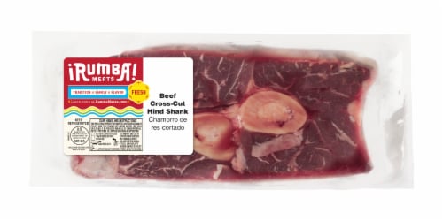 Rumba Meats® Beef Cross-Cut Hind Shank Perspective: front
