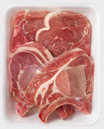 Kroger® Bone-In Pork Loin Chops Perspective: front
