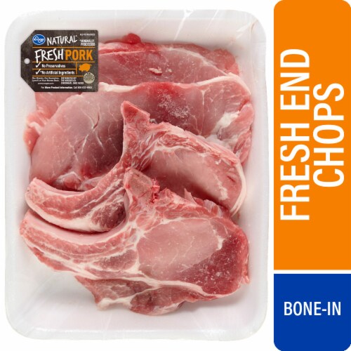Kroger® Bone-In Pork Loin Chops, 1 lb