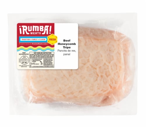 Rumba Meats® Beef Honeycomb Tripe Perspective: front