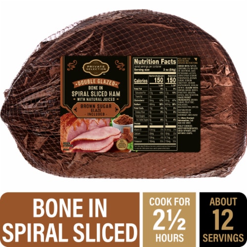 Private Selection® Boneless Spiral Sliced Ham with Brown Sugar Glaze Perspective: front