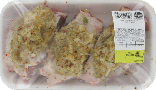 Pork Stuffed Boneless Center Cut Pork Chops (About 3 per Pack) Perspective: front