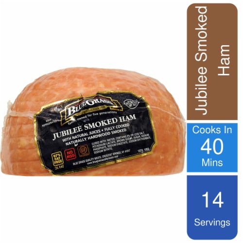 Blue Grass Jubilee Smoked Ham Half Limit 2 at Sale Price Perspective: front