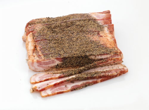 Peppered Pork Bacon Perspective: front