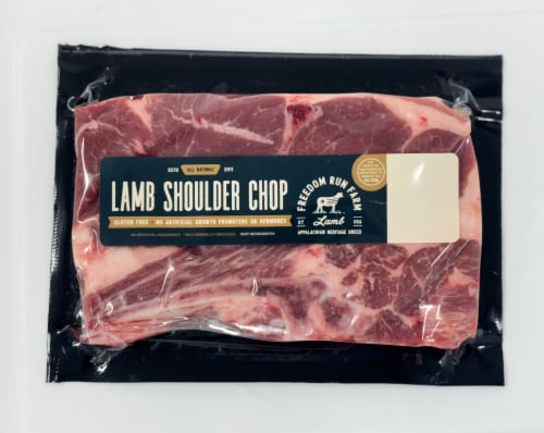Freedom Run Farm Lamb Shoulder Chop Perspective: front