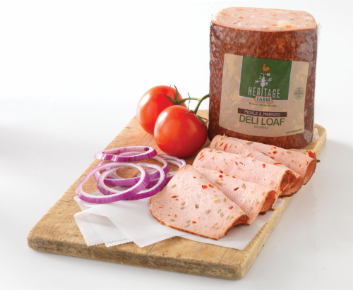 Heritage Farm™ Pickle & Pimento Loaf Fresh Sliced Deli Meat Perspective: front