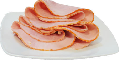 Roundy's Grab & Go Off The Bone Ham Fresh Sliced Deli Meat Perspective: front