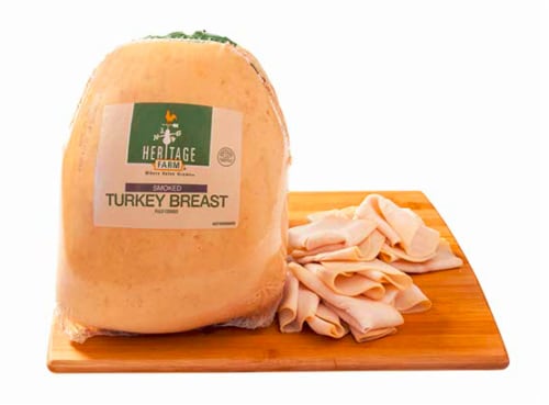 Heritage Farm™ Smoked Turkey Breast Fresh Sliced Deli Meat Perspective: front