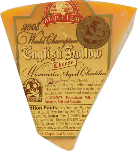 Maple Leaf Aged Cheddar Perspective: front