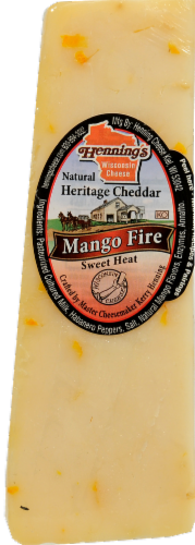 Mango Fire Cheddar Wheel Perspective: front