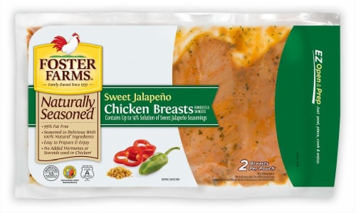 Foster Farms All Natural Boneless Skinless Fresh Chicken Seasoned Breast Perspective: front