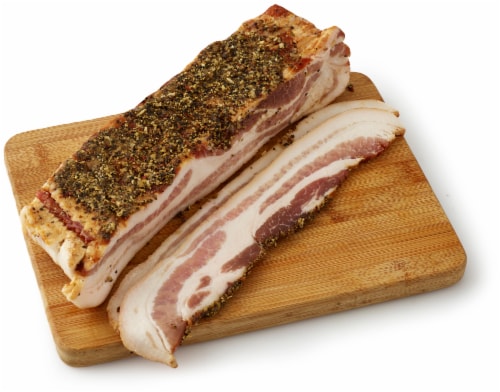 Private Selection™ Peppercorn Sea Salt Bacon (Service Meat Counter) Perspective: front