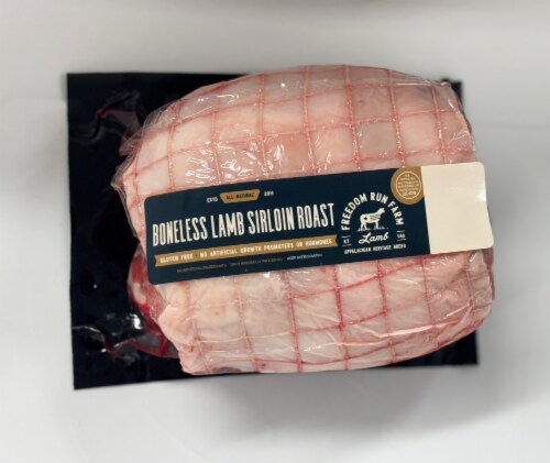 Freedom Run Farm Lamb Top Sirloin Roast Boneless Perspective: front