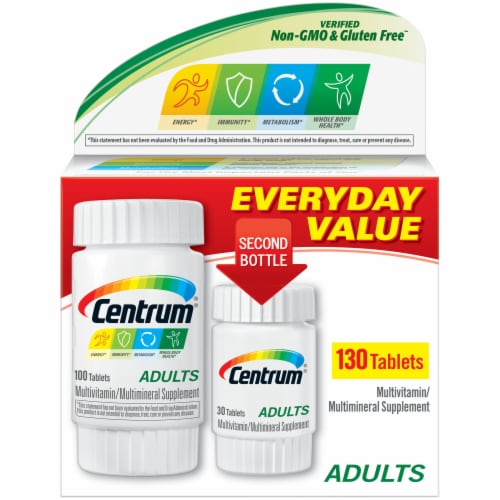 Centrum Adult Multivitamin and Multimineral Supplement Perspective: front
