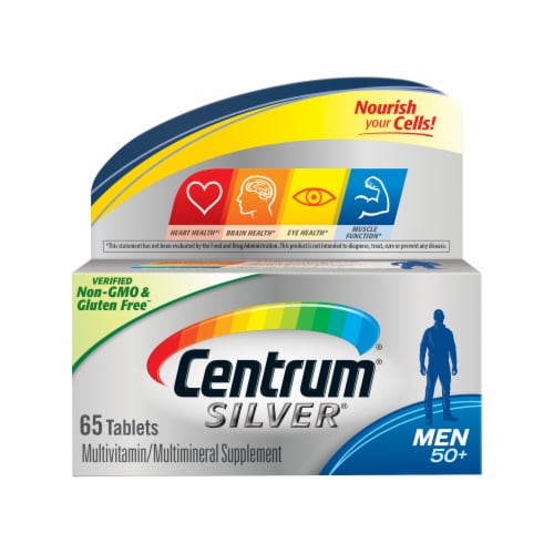 Centrum Silver For Men 50 Plus Multivitamins, 65 ct - Ralphs