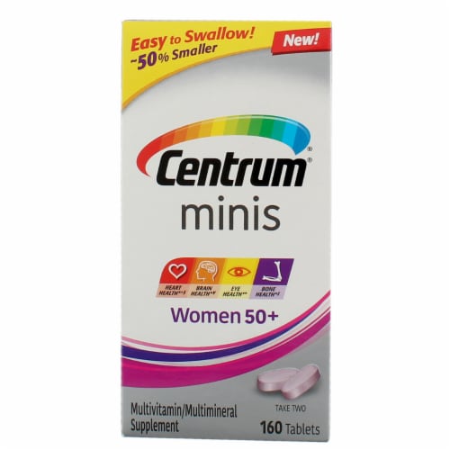 Centrum® Women's 50+ Multi-Vitamin Mini Tablets Perspective: front