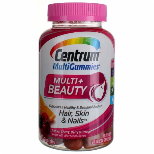 Centrum® Multigummies Multi+ Beauty Vitamin Gummies Perspective: front