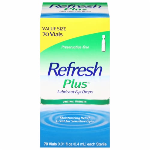 Refresh Plus Moisturizing Relief Lubricant Eye Drops Perspective: front