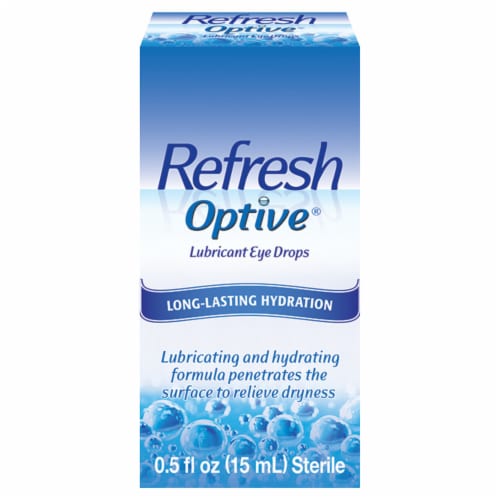 Refresh Optive Lubricant Eye Drops Perspective: front