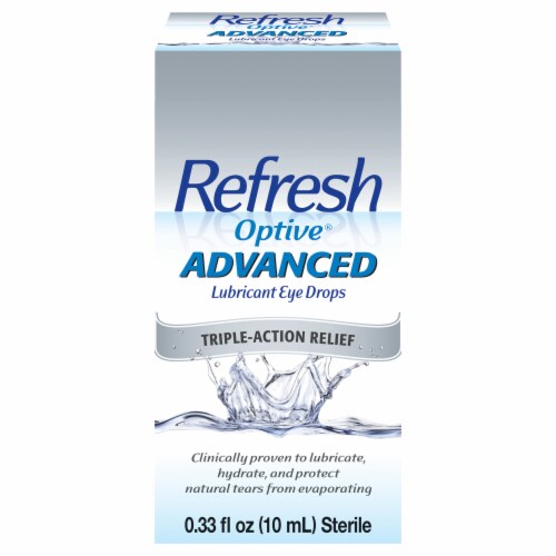 Refresh Optive® Advanced Triple-Action Relief Lubricant Eye Drops Perspective: front