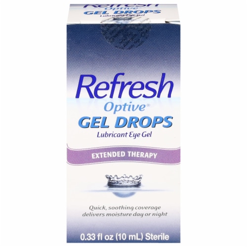 Refresh Optive Gel Drops Extended Therapy Lubricant Eye Gel Perspective: front