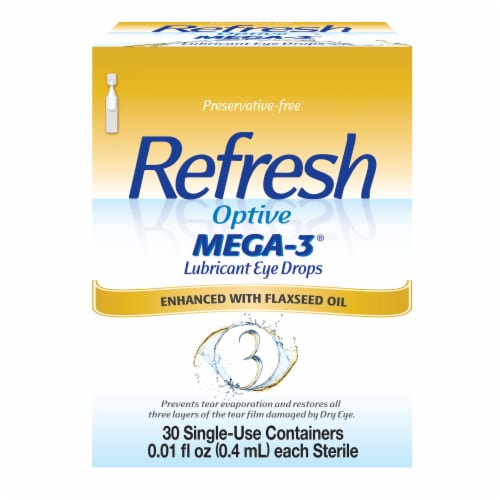 Refresh Optive Mega-3® Lubricant Eye Drops Perspective: front