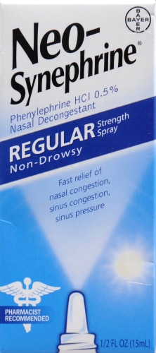 Neo-Synephrine Regular Strength Nasal Spray Perspective: front