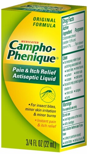 Campho-Phenique Pain & Itch Relief Antiseptic Liquid Perspective: front
