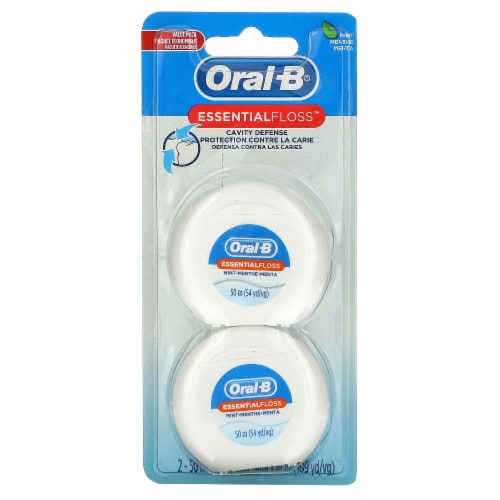 Van streek honderd moed Oral-B Cavity Defense Essential Floss, Mint, 2 Ct, 1 - Harris Teeter