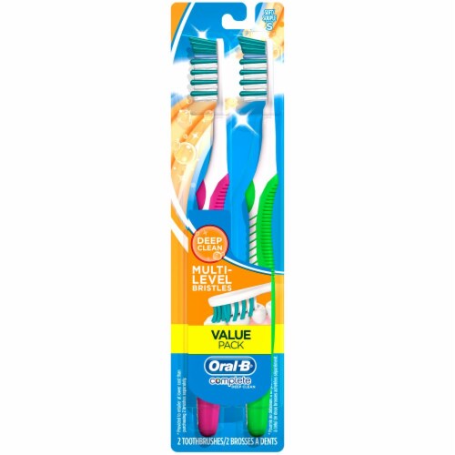 Oral-B Complete Deep Clean Soft Toothbrushes Perspective: front