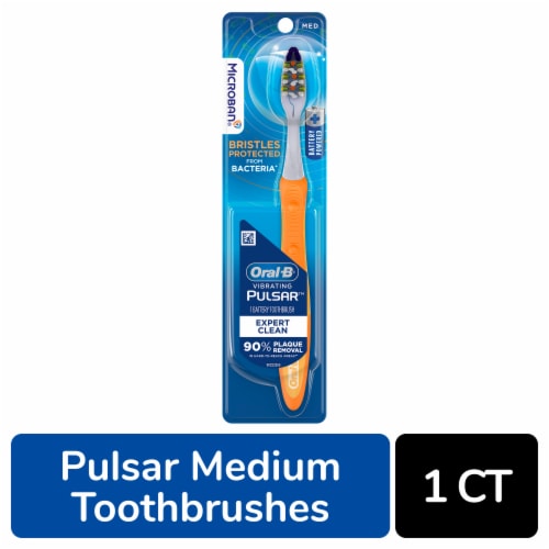 Oral-B Pulsar with Microban Battery Toothbrush Perspective: front