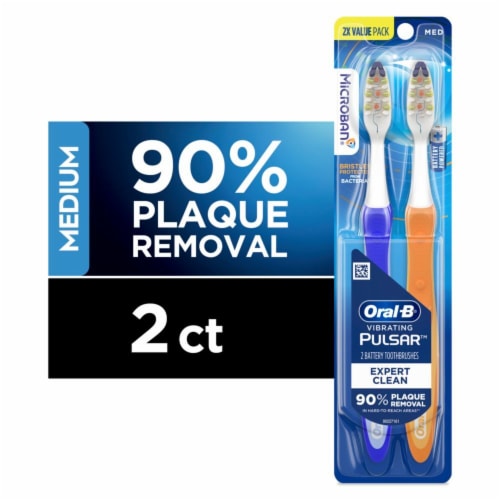 Oral-B Pulsar Microban Battery Toothbrush Perspective: front