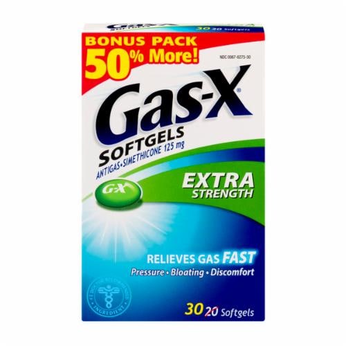 Gas-X Extra Strength Softgels 125mg Perspective: front