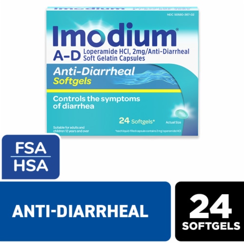 Imodium A-D Softgels Perspective: front