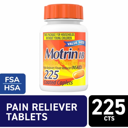 Motrin IB IBuprofen Tablets Perspective: front
