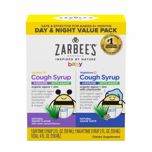 Zarbees's® Baby Day/Night Cough Syrup +Immune Value Pack Perspective: front