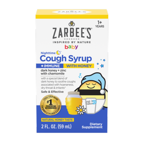 Zarbee's® Baby Nighttime Cough Syrup * Immune With Honey Perspective: front
