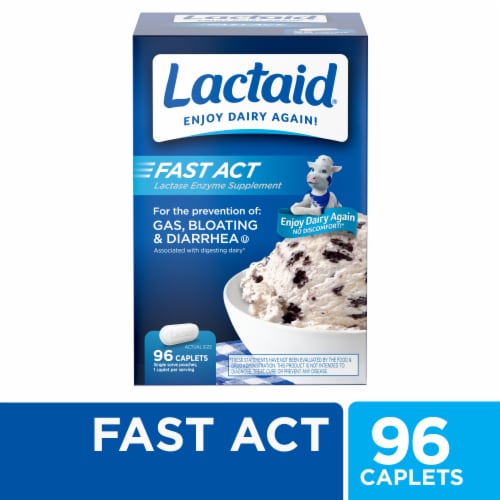 Lactaid Fast Act Caplets Perspective: front