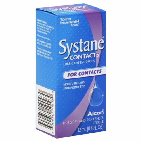 Alcon Systane Contacts Lubricant Eye Drops Perspective: front