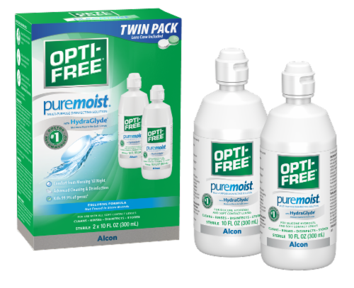 Opti-Free® Puremoist® Multi-Purpose Solution Twin Pack Perspective: front
